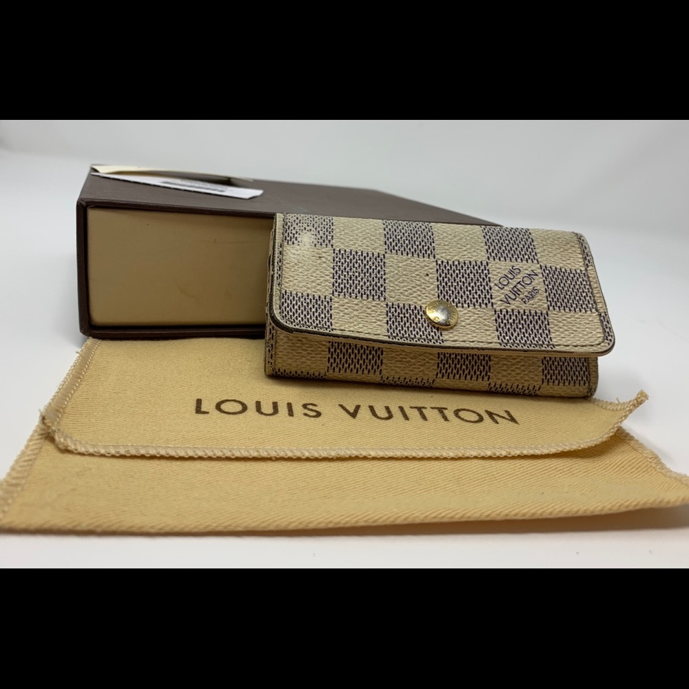 Louis Vuitton Damier Azur 4 Key Holder